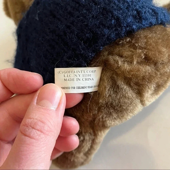 Goffa Teddy Bear Brown American Flag Sweater Plush Stuffed Animal Toy USA - Picture 7 of 7